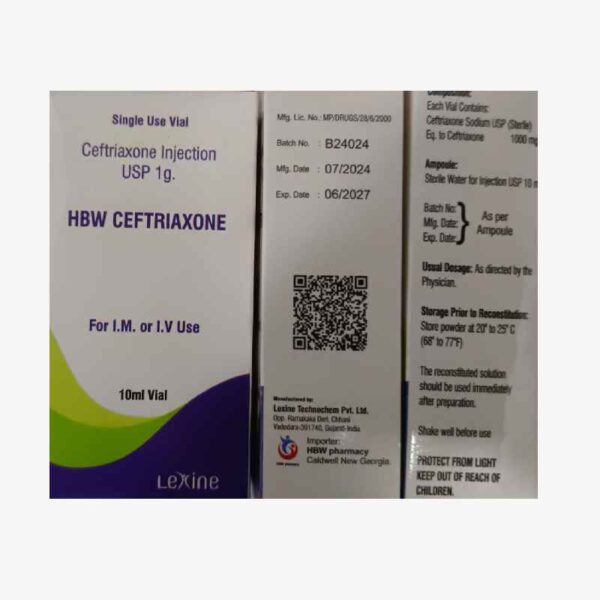 HBW Certriaxone Injection